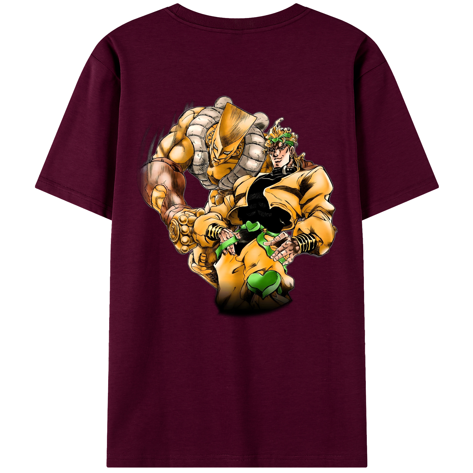 （画像用） ジョジョの奇妙な冒険 ディオ?ブランドー JoJo's Bizarre Adventure Dio Brando レディース半袖Tシャツ(バックプリント)